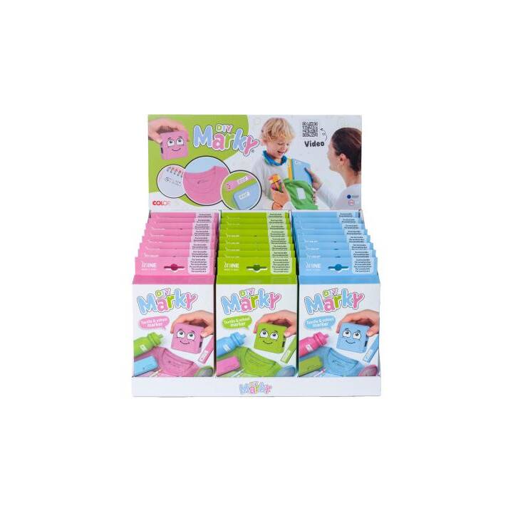 COLOP Tampon spécial Marky (Vert, Bleu, Pink, 8 pièce)