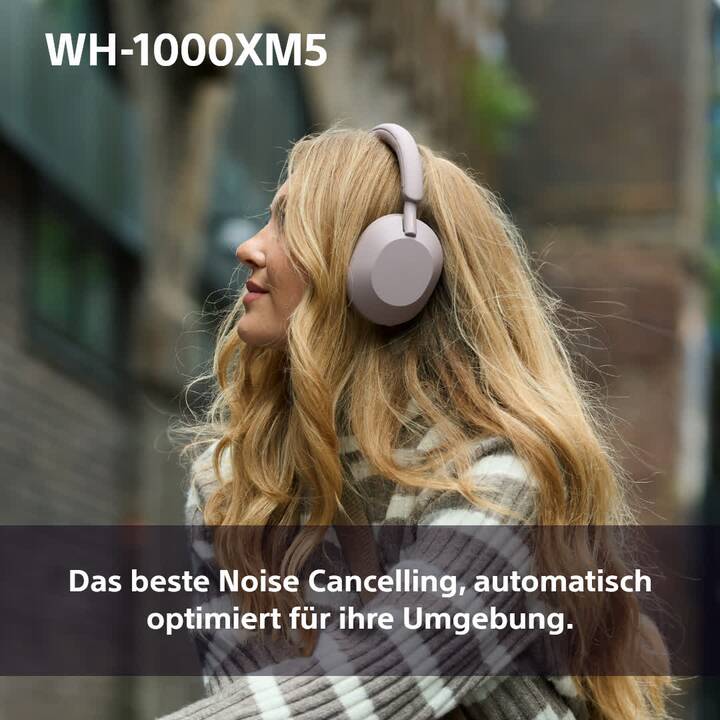 SONY WH-1000XM5 (ANC, Bluetooth 5.2, Smokey Pink)