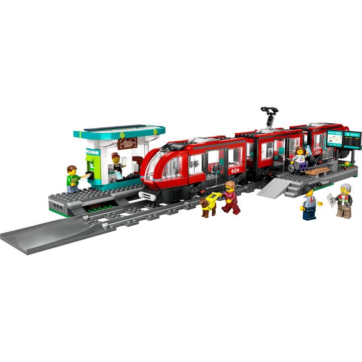 LEGO City Le tramway et la station du centre-ville (60423)