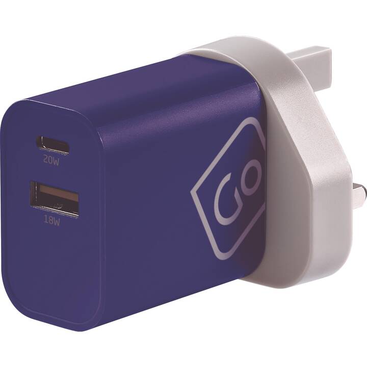 GO TRAVEL Reiseadapter USB-A - USB-C (Weltweit)