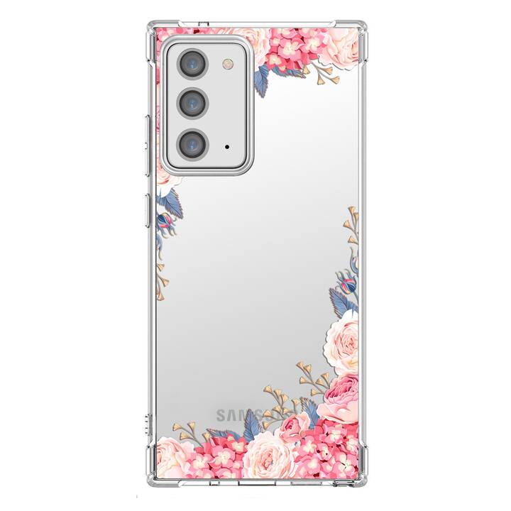 EG Backcover (Galaxy Note 20 Ultra, Blumen, Transparent)