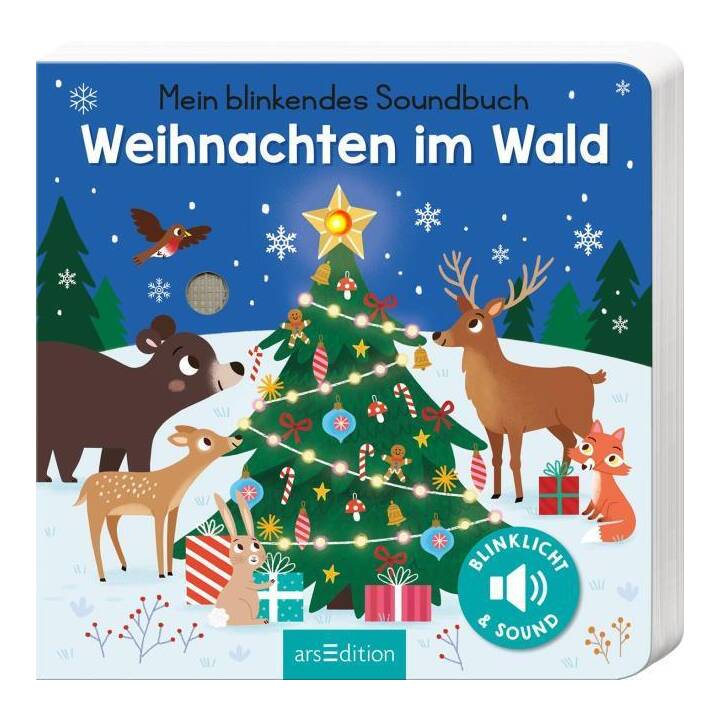 Mein blinkendes Soundbuch - Weihnachten im Wald. Sound mit 1 LED