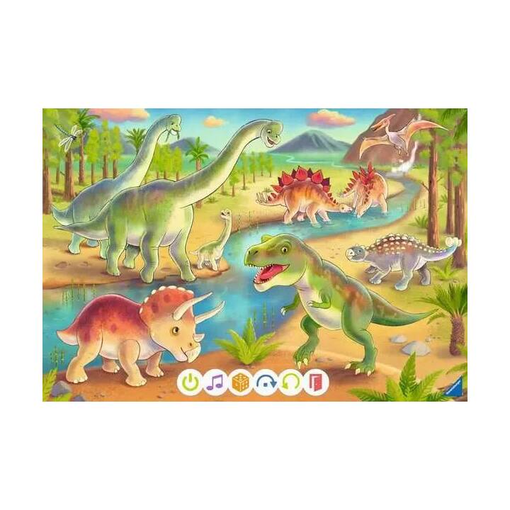 RAVENSBURGER Dinosauro Animali Puzzle (2 x 12 pezzo)