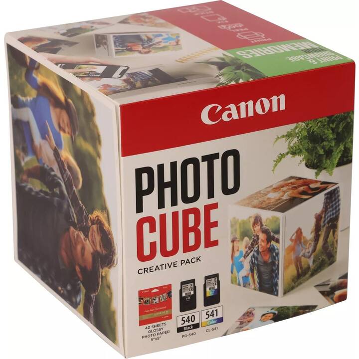 CANON Photo Cube Creative Pack PG-540/CL-541 (Jaune, Noir, Magenta, Cyan, Duopack)
