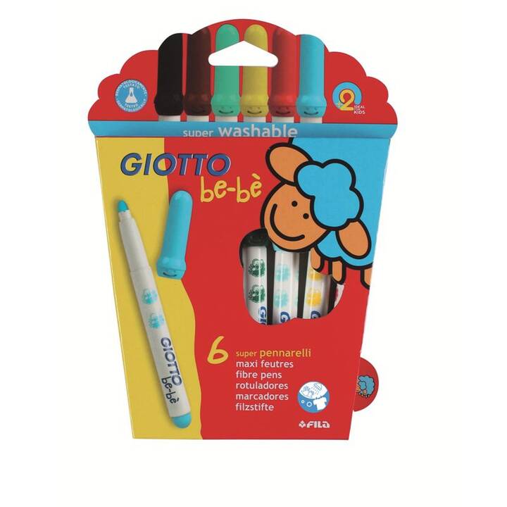GIOTTO Crayon feutre (Multicolore, 6 pièce)