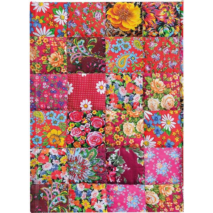 FLAME TREE Taccuini Floral Patchwork (A5, Rigato)