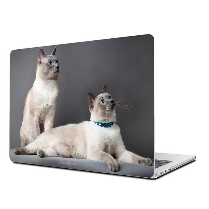 EG Hardcase (Macbook Air 15" M2 2023, Katzen, Grau)