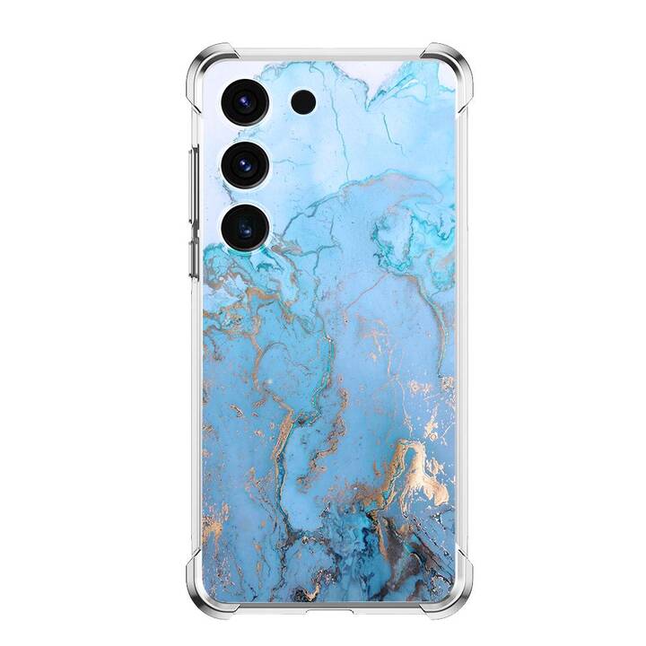 EG Backcover (Galaxy S23, Marmor, Blau)