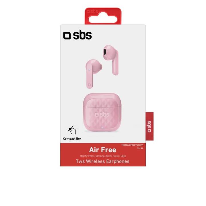 SBS Air Free (In-Ear, Pink)