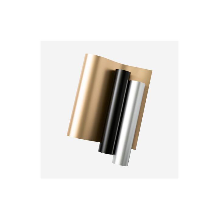CRICUT Pellicola vinilica Joy Xtra Smart (24.1 cm x 30.5 cm, Argento, Nero, Oro)