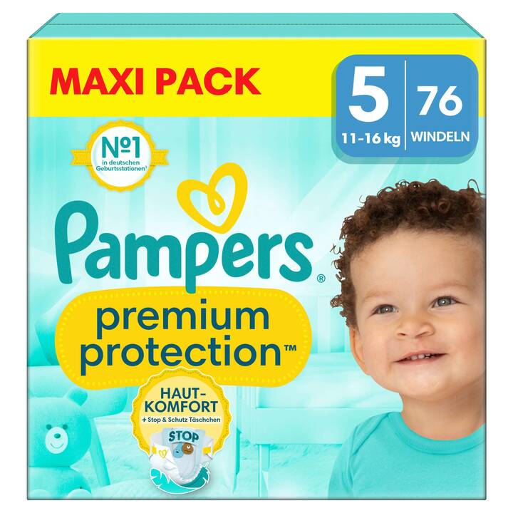 PAMPERS Premium Protection 5 (Maxi Pack, 76 Stück)