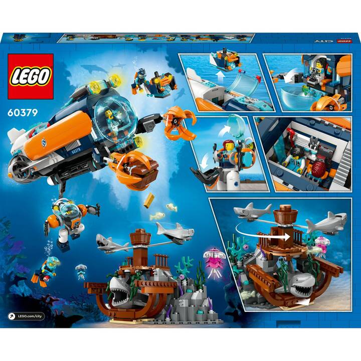 LEGO City Le sous-marin d’exploration en eaux profondes (60379)