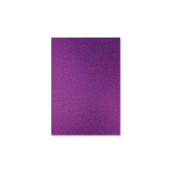 URSUS Glitzerpapier (Violett, Lila, A4, 10 Stück)