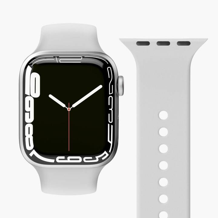 VONMÄHLEN Classic Armband (Apple Watch 45 mm / 42 mm / 49 mm / 44 mm, Hellgrau)