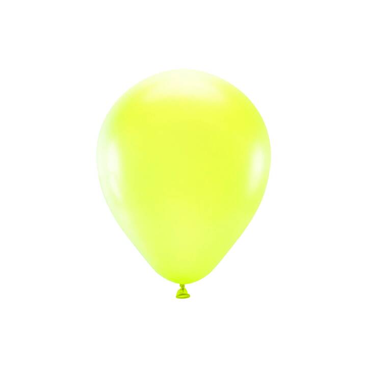 PARTYDECO Ballon Uni Neon (25 cm, 5 Stück)