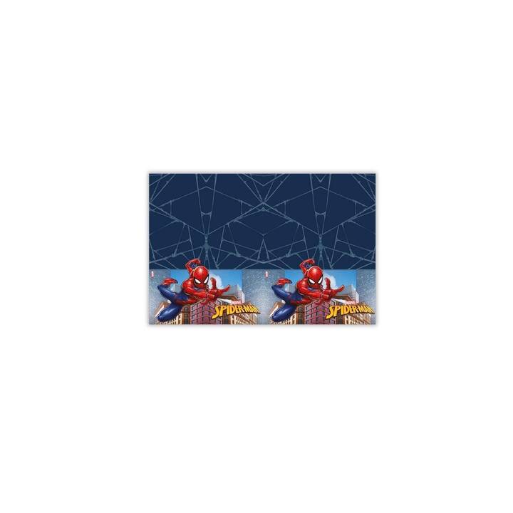 AMSCAN Tischtuch Spiderman (180 cm x 12000 cm, Rechteckig, Dunkelblau, Blau, Dunkelrot, Mehrfarbig)
