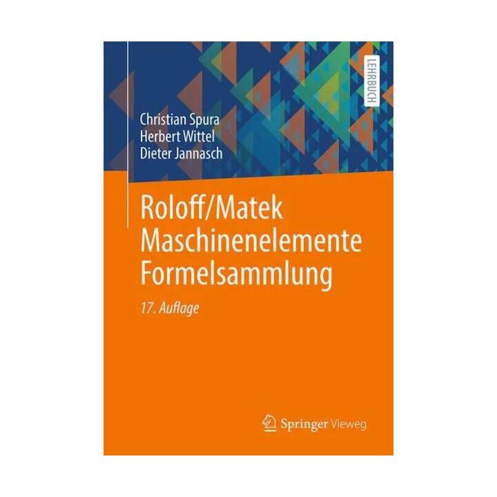 Roloff/Matek Maschinenelemente Formelsammlung