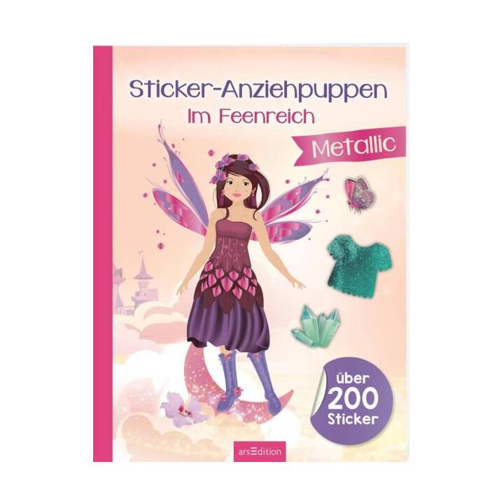 Sticker-Anziehpuppen Metallic - Im Feenreich