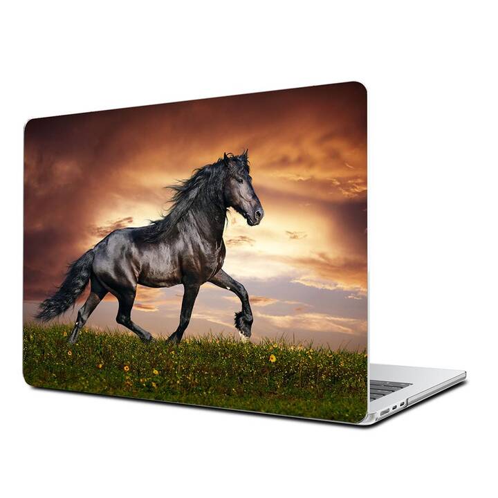 EG Coque rigide (MacBook Air 13" M2 2022, Chevaux, Brun)