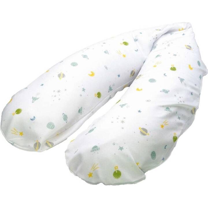 KULI-MULI Coussins d'allaitement (215 cm, Jaune, Vert, Blanc)
