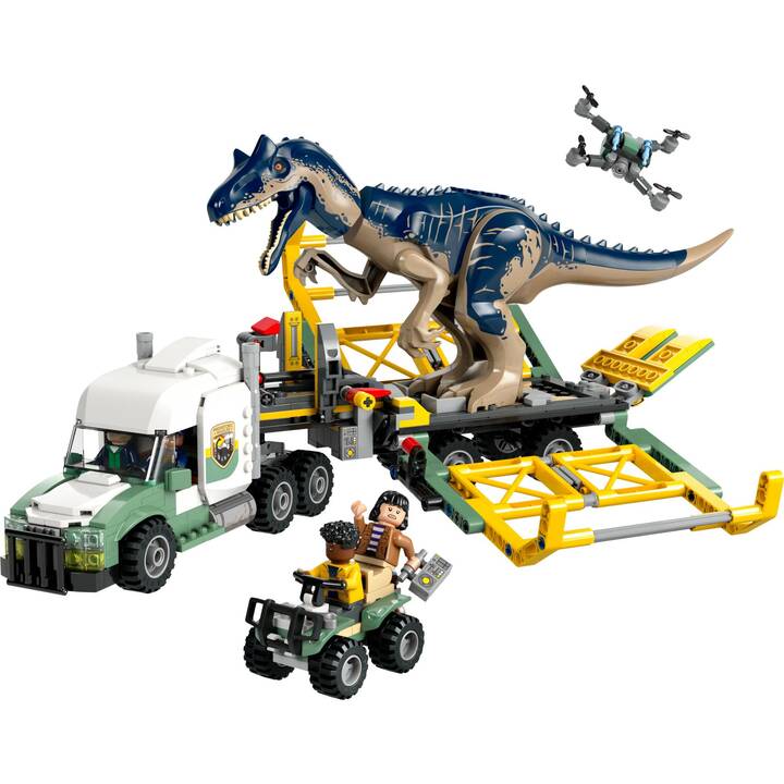LEGO Jurassic World Dinosaurier-Missionen: Allosaurus-Transporter (76966, seltenes Set)