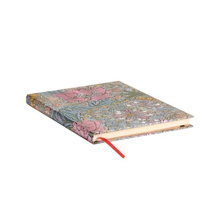 PAPERBLANKS Notizbuch Morris Pink Honeysuckle Ultra (18 cm x 23 cm, Liniert)
