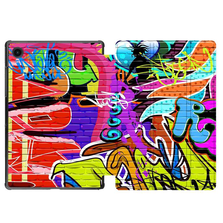 EG Hülle für Samsung Galaxy Tab A8 10.5" (2021) - Graffiti - bunt