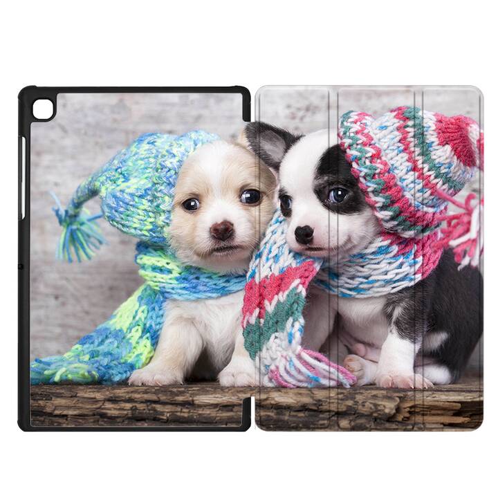 EG coque pour Samsung Galaxy Tab A7 Lite 8.7" (2021) - noir - chiens