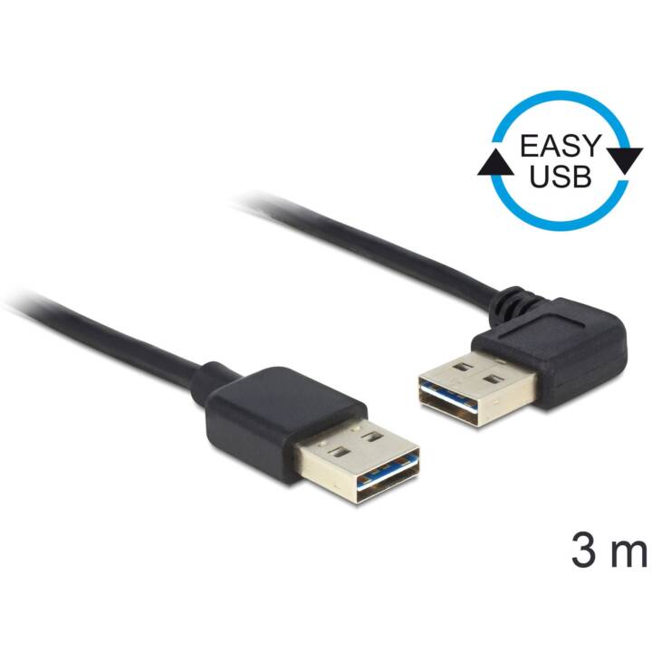 DELOCK Câble USB (USB 2.0 de type A, USB 2.0 de type A, 3 m)