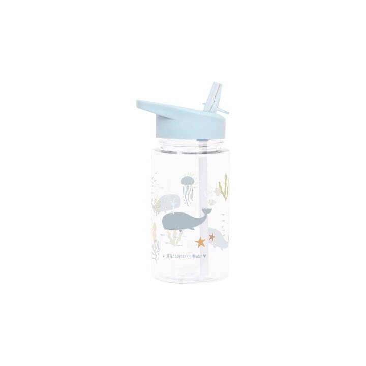 ALLC Bottiglia per bambini Ocean (0.45 l, Blu chiaro, Blu)