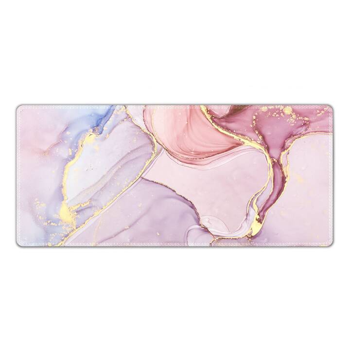 EG tapis de clavier (70x30cm) - rose - marbre