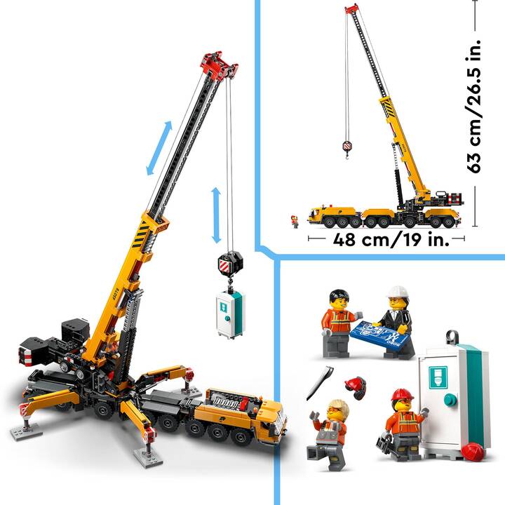 LEGO City Gru da cantiere mobile gialla (60409)