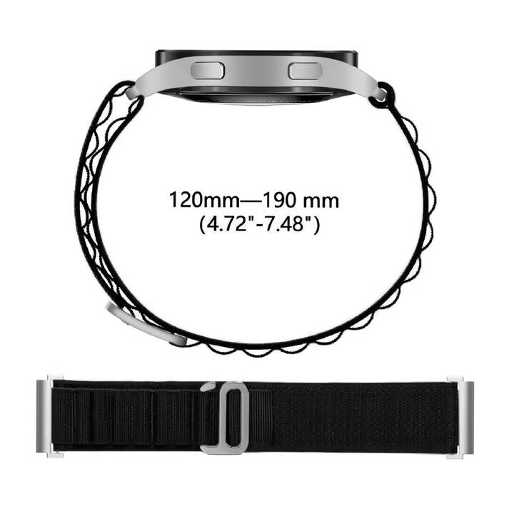 EG Armband (Amazfit GTS 4 mini, Schwarz)