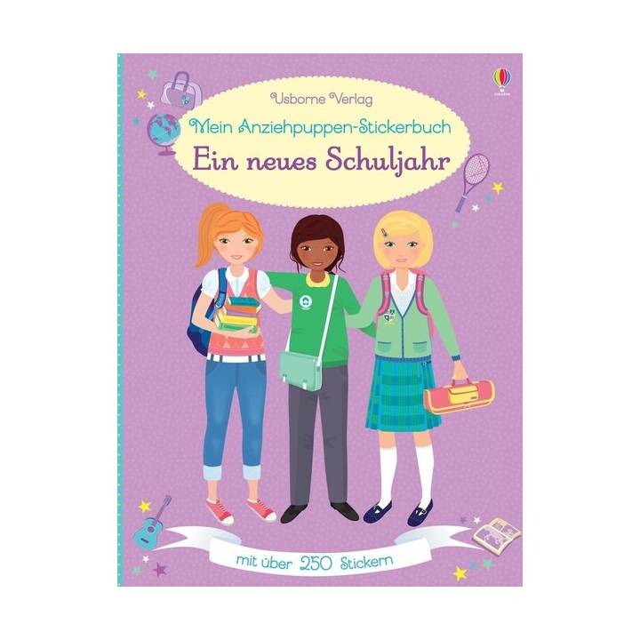 USBORNE PUBLISHING Stickerbuch Mein Anziehpuppen-Stickerbuch: Ein neues Schuljahr (Mehrfarbig)