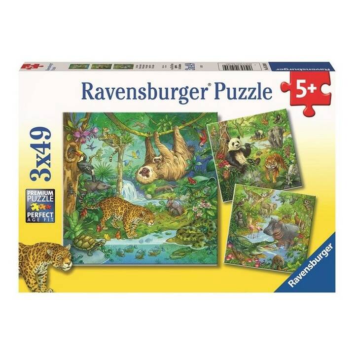 RAVENSBURGER Tiere Puzzle (147 x, 49 x)