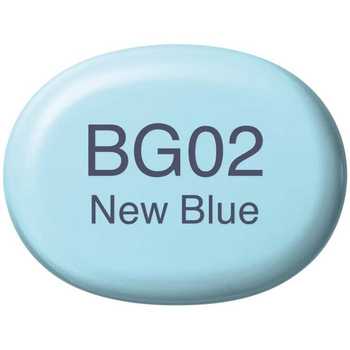 COPIC Grafikmarker Sketch BG02 New Blue (Hellblau, 1 Stück)