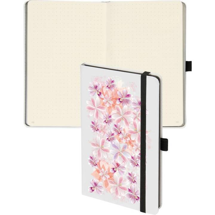 BIELLA Carnets Kompagnon WhiteTrend (12.5 cm x 19.5 cm, Pointé)