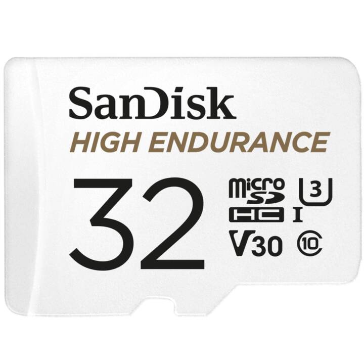 SANDISK MicroSDXC UHS-I High Endurance (Class 10, 32 GB, 100 MB/s)