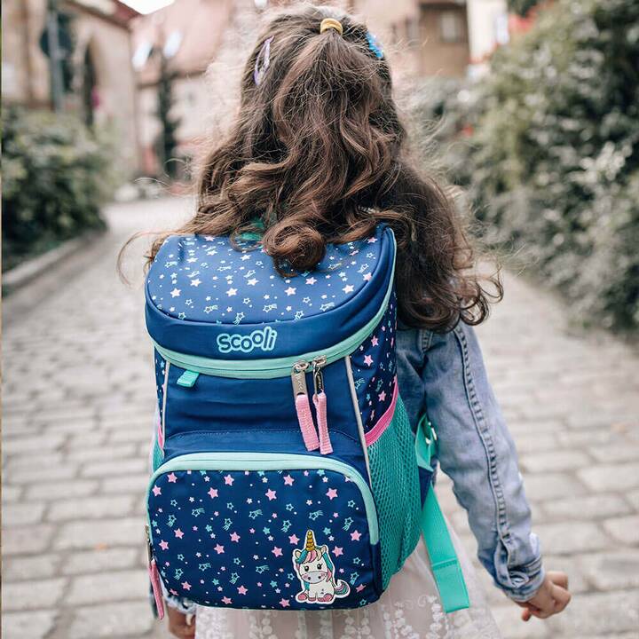 SCOOLI Kindergartenrucksack Mini-Me (8 l, Blau, Mintgrün)