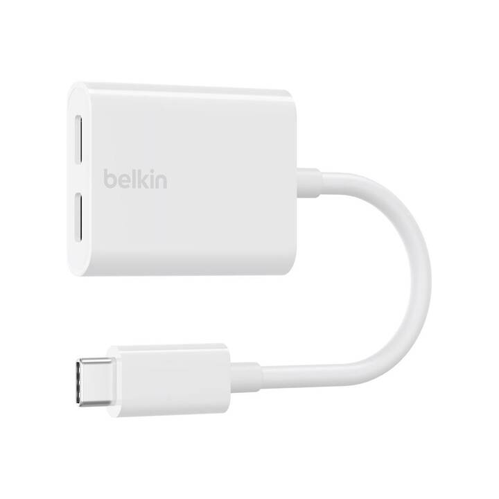 BELKIN Adaptateur F7U081BTWH (Blanc, 14 cm, USB de type C)