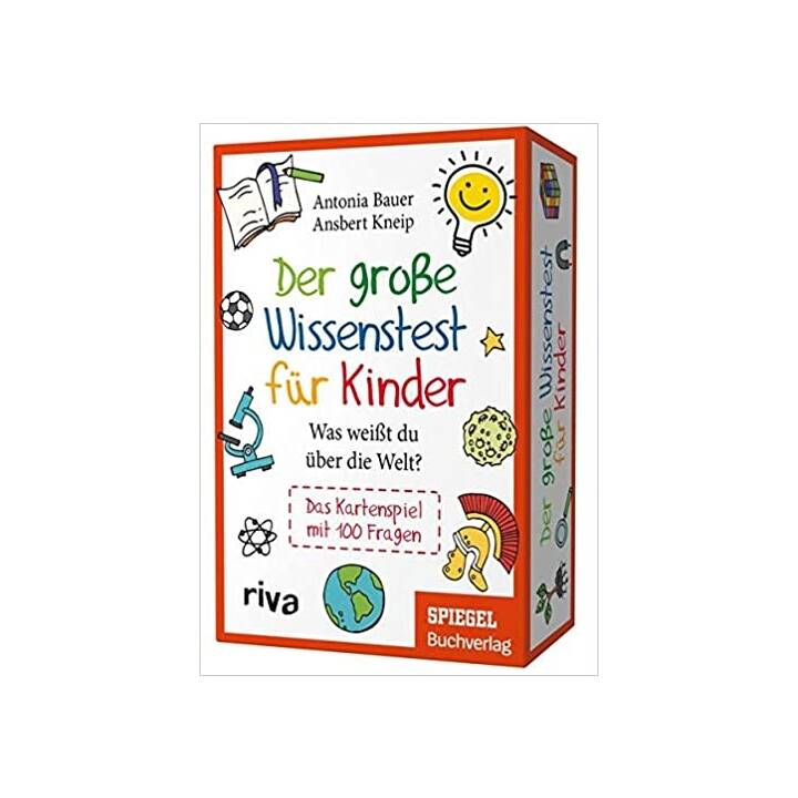 RIVA VERLAG Der grosse Wissenstest für Kinder – Was weisst du über die Welt? / Das Kartenspiel mit 100 Fragen (DE)