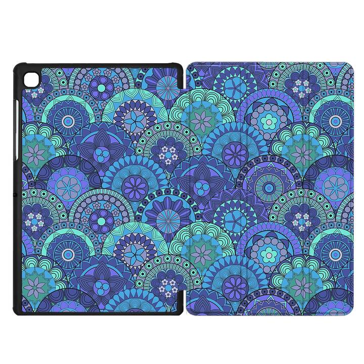 EG coque pour Samsung Galaxy Tab A7 Lite 8.7" (2021) - bleu - mandala