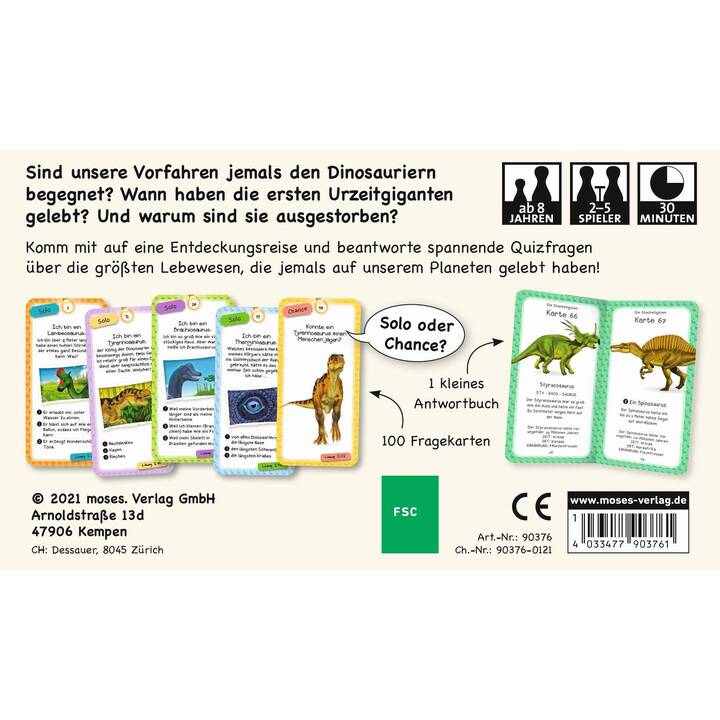 MOSES NON BOOKS Das Dinosaurier-Quiz (DE)