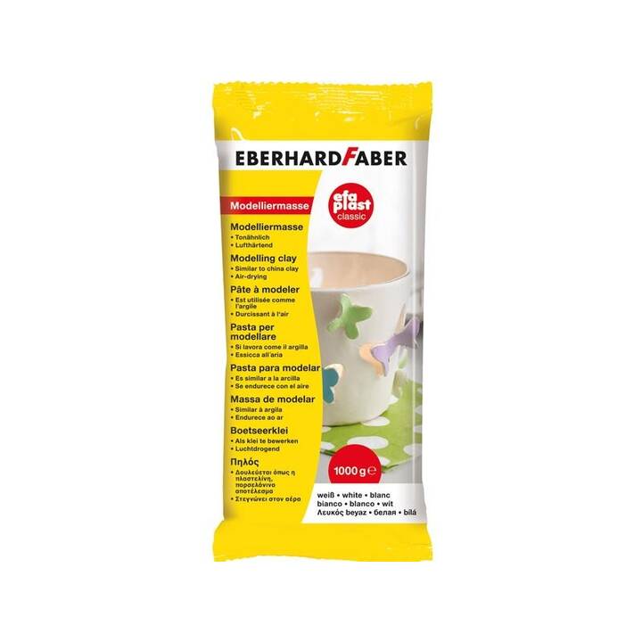 EBERHARDFABER Pâte à modeler EFAPlast Classic (1000 g, Blanc)