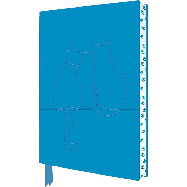FLAME TREE Notizbuch Two Happy Cats (A5, Liniert)