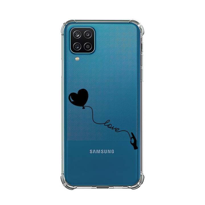 EG Backcover (Galaxy A12, Amour, Transparent)