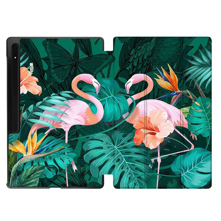 EG coque pour Samsung Galaxy Tab S8 Ultra 14.6" (2022) - Vert - Flamingo