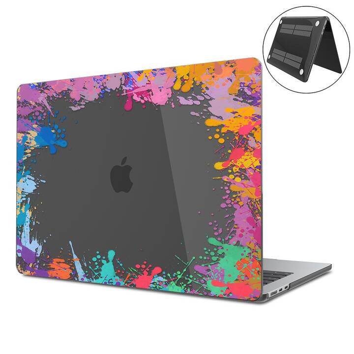 EG Hardcase (MacBook Air 13" M2 2022, Kunst, Transparent, Schwarz)