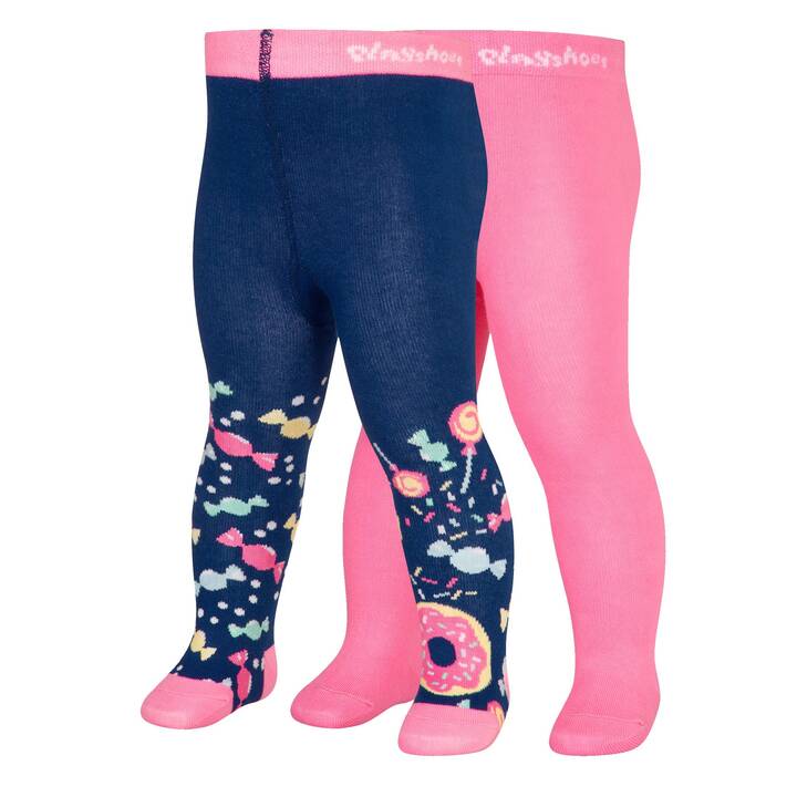 PLAYSHOES Collant bambini (86-92, Navy, Pink)