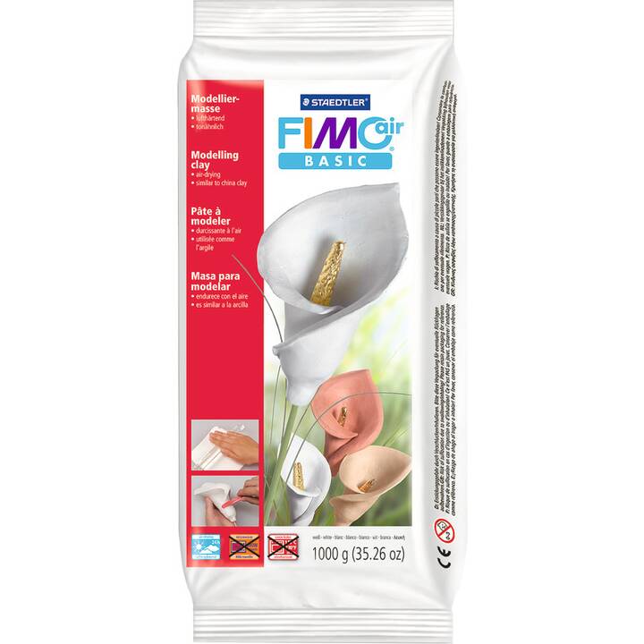 FIMO Pâte à modeler (1000 g, Blanc)